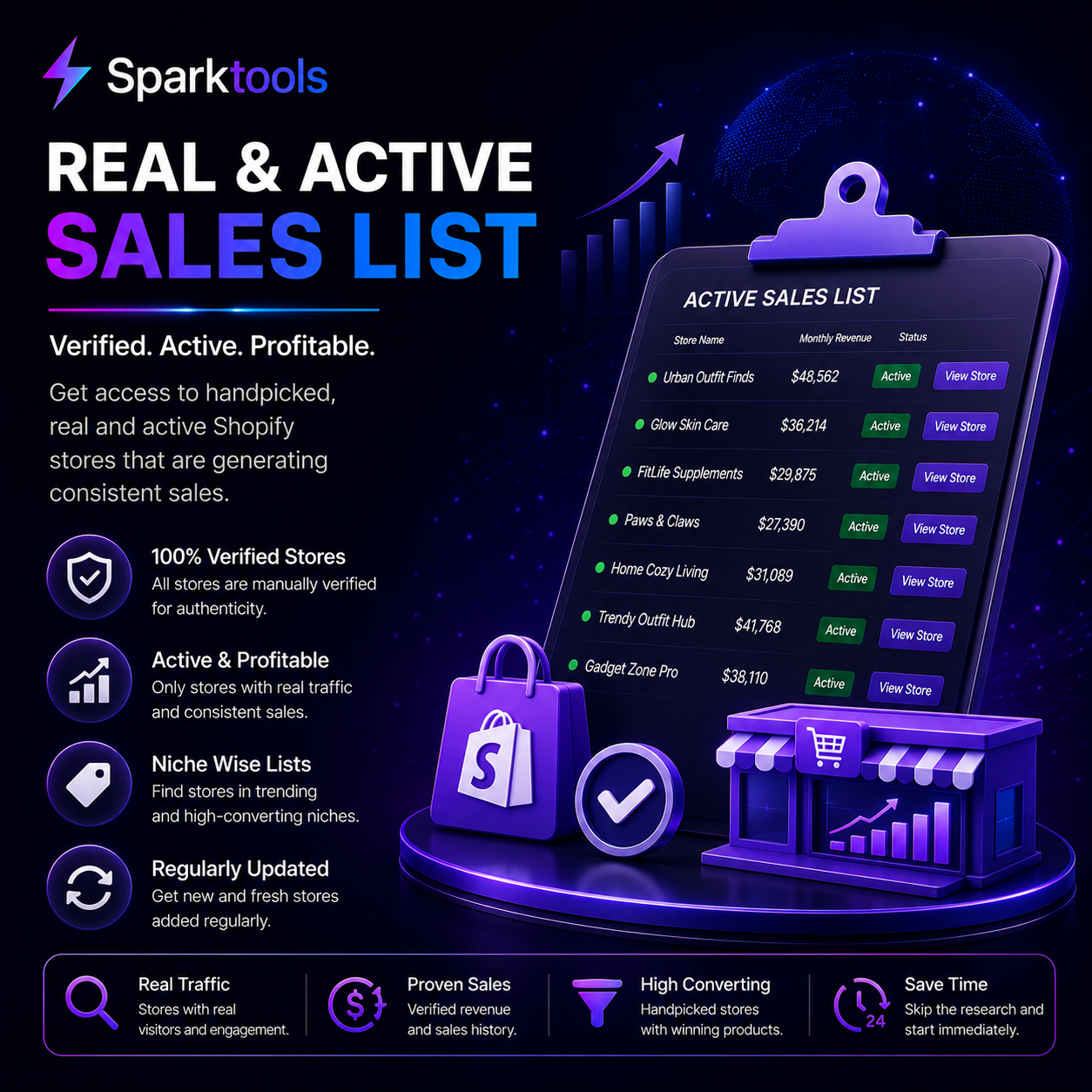 Real & Active Sales List