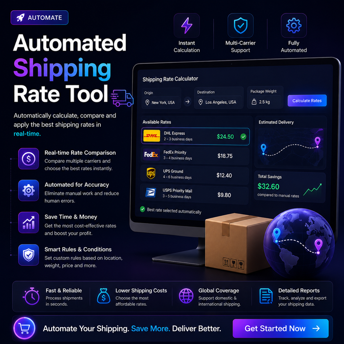 Automated Shipping Rate Toool