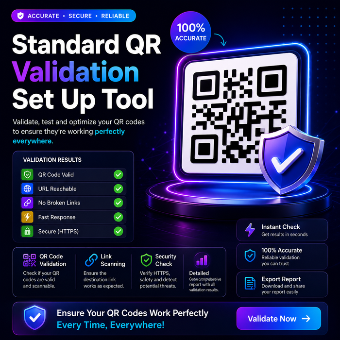 Standard QR Validation Set Up Tool