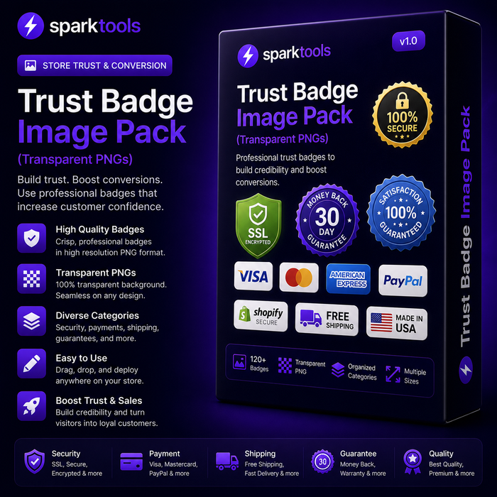 Trust Badge Image Pack (Transparent PNGs)